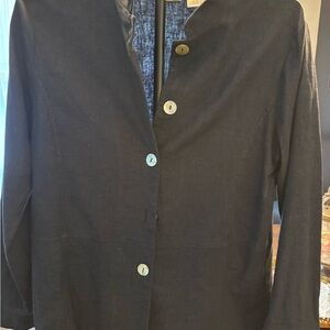 Islander navy linen Women's Blazer. Small
